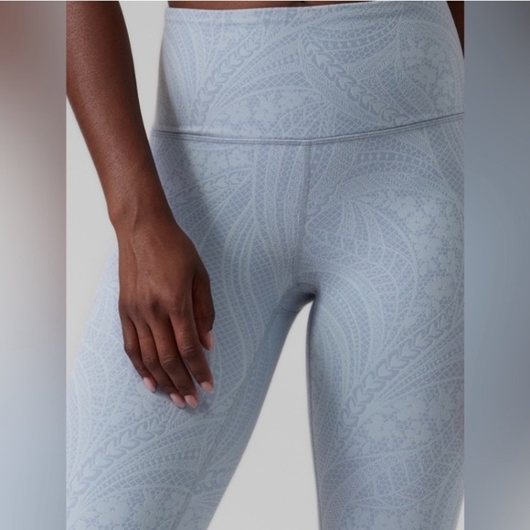 Athleta Elation Textured Tight Legging Size Small Blue NWT New - Picture 2 of 16